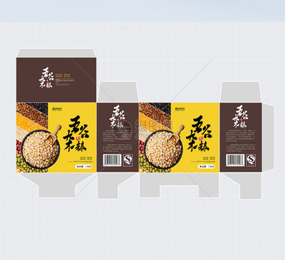 五谷雜糧包裝盒設計模板 從傳統(tǒng)到現(xiàn)代的創(chuàng)意融合